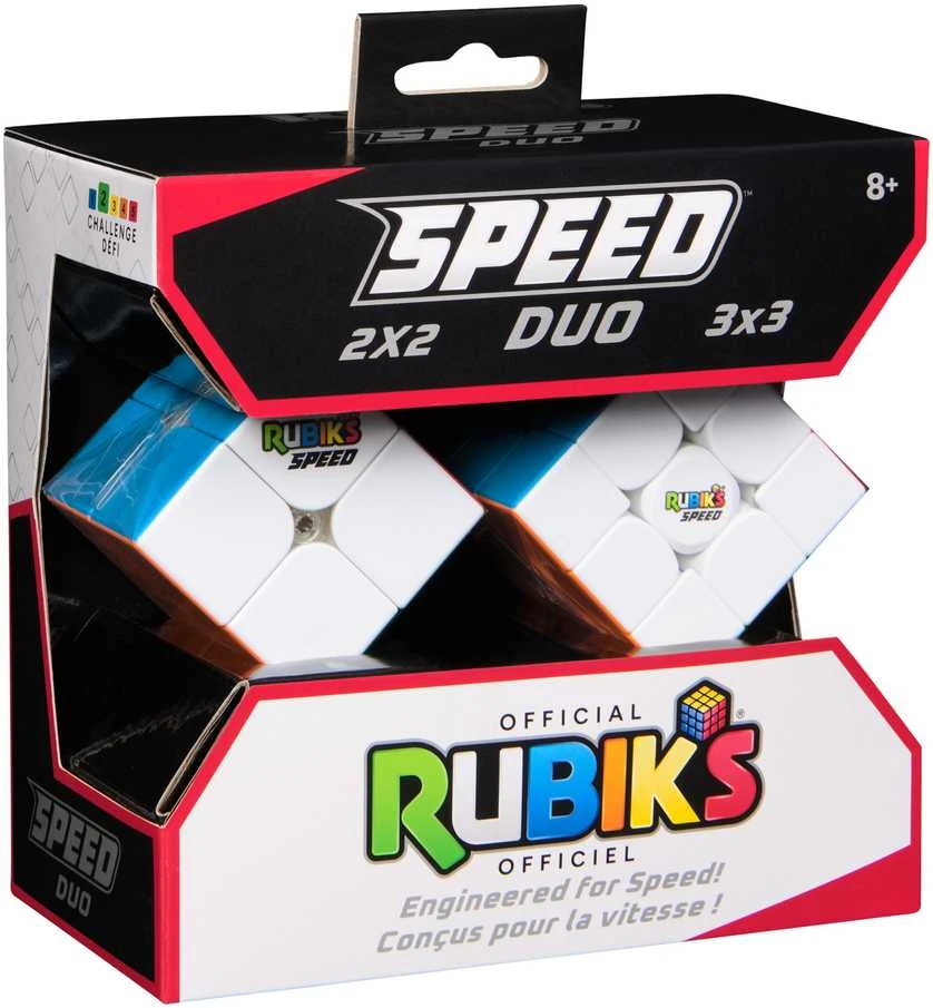 Spin Master Rinkinys 2in1 originalus klasikinis Rubiko kubas Speed Duo 3x3 ir 2x2