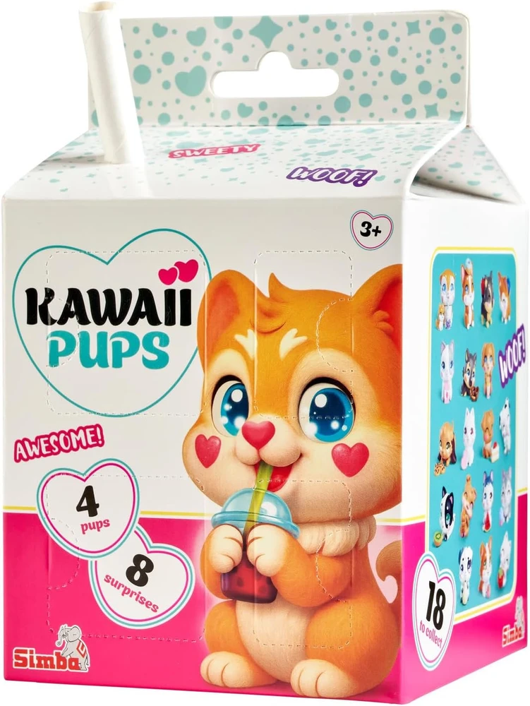 SIMBA Smba Kawaii šuniukai, 4 vnt. pakuotėje 595-2526