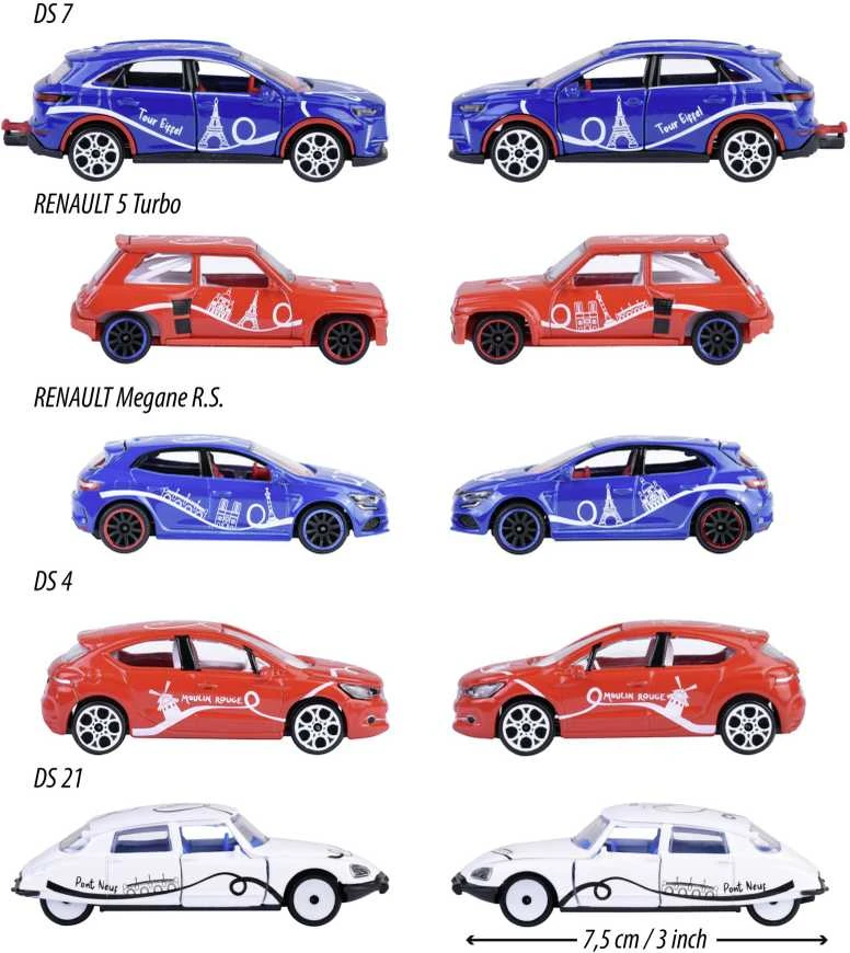 Simba AUTO OSOB MET 5SZT 30X10X10 FRENCH MAJORETTE WB