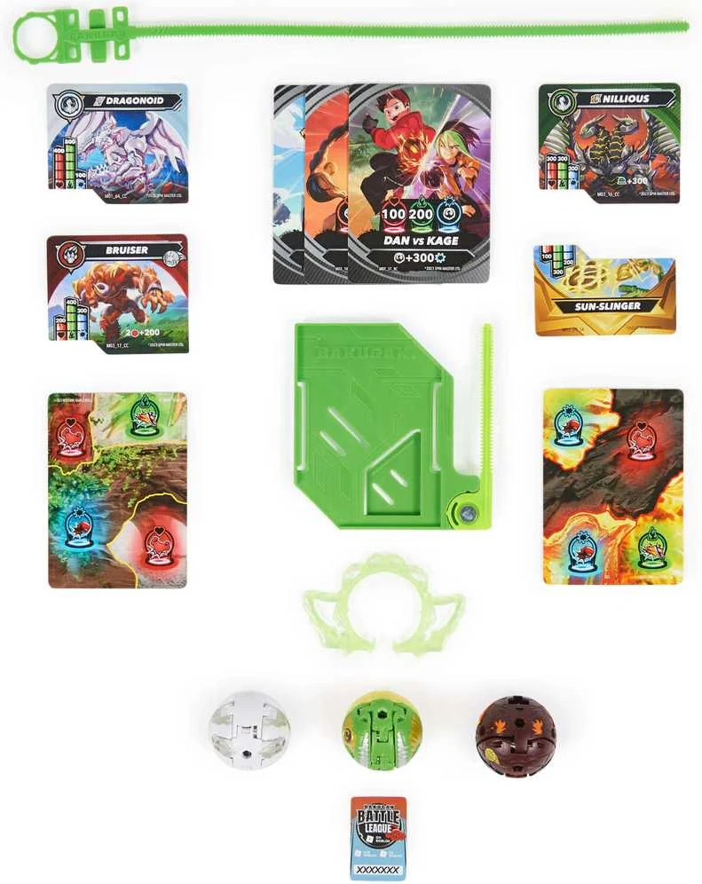 Spin Master Rinkinys Bakugan Starter Pack Strateginio žaidimo startinis rinkinys 3 figūrėlių Special Attack Nillious
