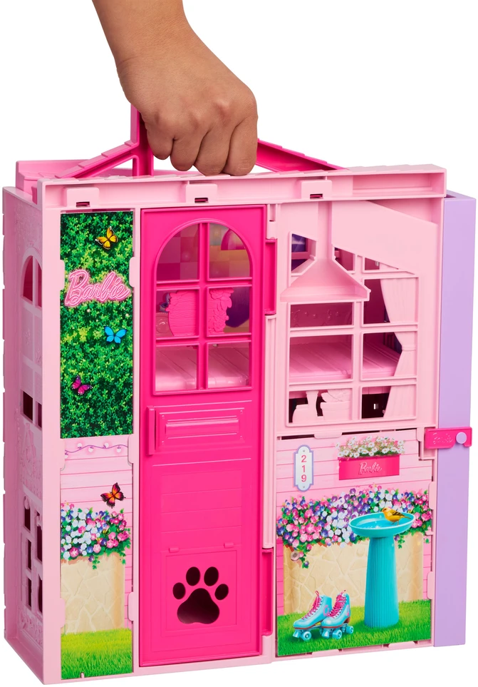 Mattel Rinkinys Barbie Dreamland Weekendowy domek dla lalek komplektas su priedais + lalka