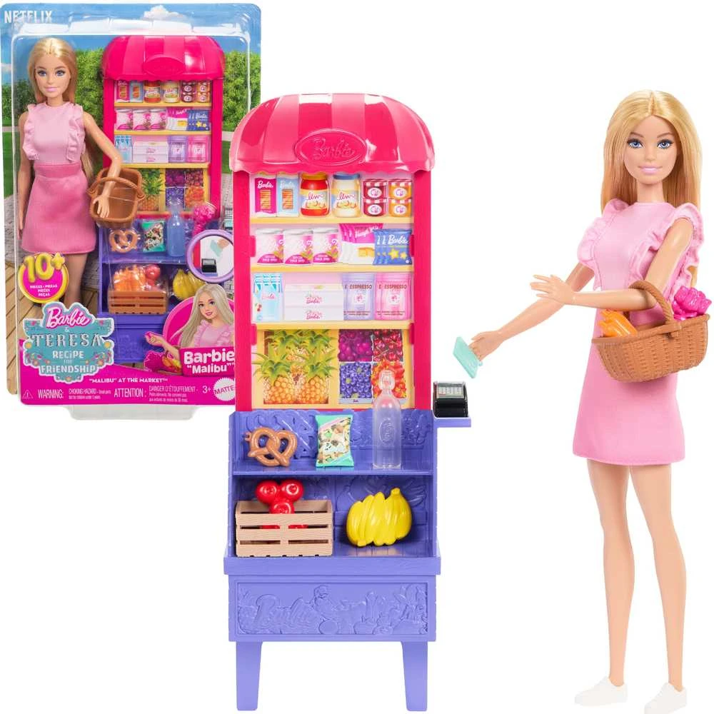 Mattel Barbie Malibu Shopping Playset apsipirkimo žaidimų rinkinys JCT05