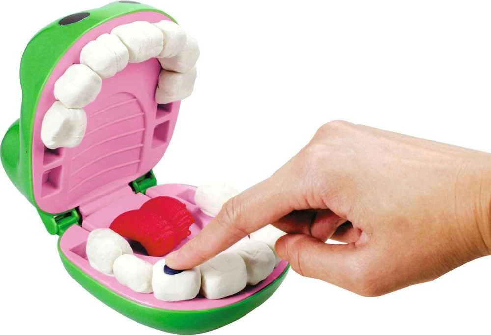 Rinkinys Ciastolina Mały Dentysta Krokodyl + priedai