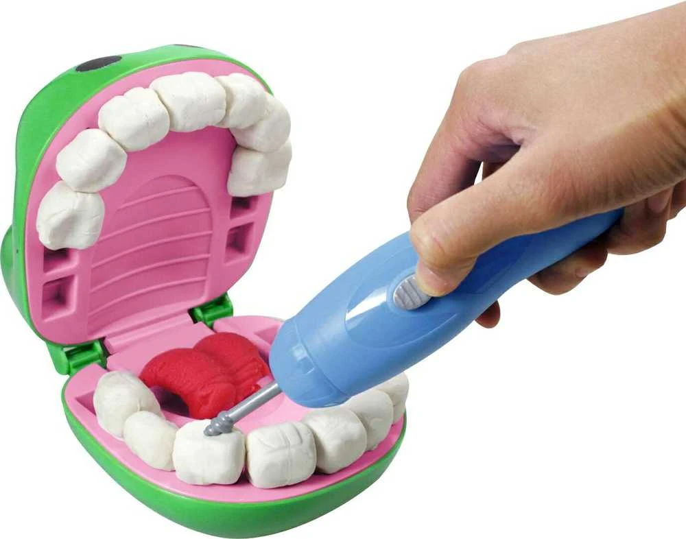 Rinkinys Ciastolina Mały Dentysta Krokodyl + priedai