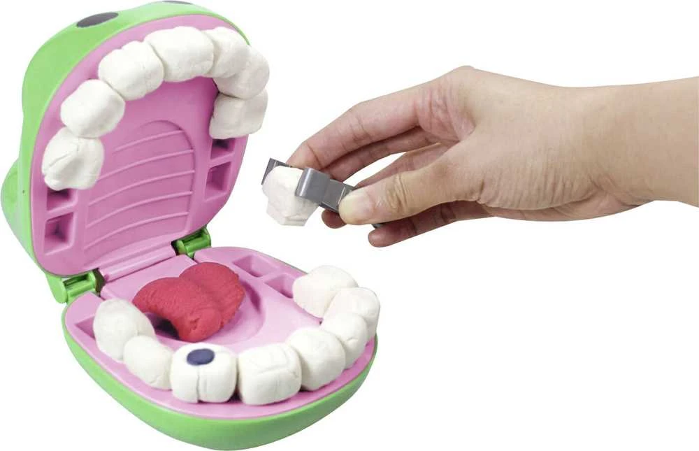 Rinkinys Ciastolina Mały Dentysta Krokodyl + priedai