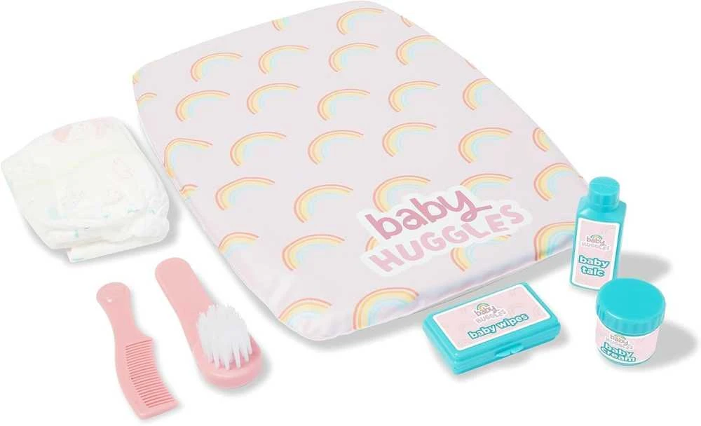 Baby Huggles Casdon persirengimo kilimėlis lėlės vystyklai + priedai