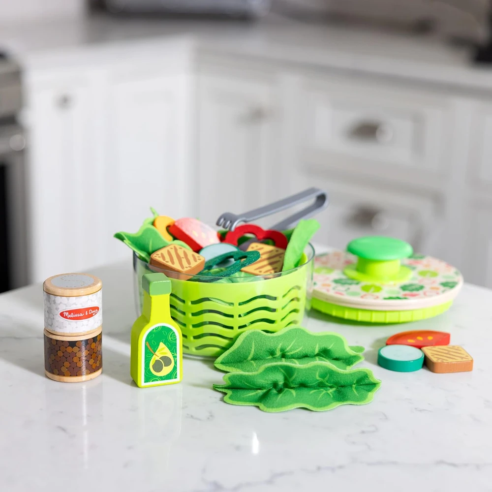 Salotų ruošimo rinkinys vaikams, medžiaginis, 28 elementai Melissa&Doug