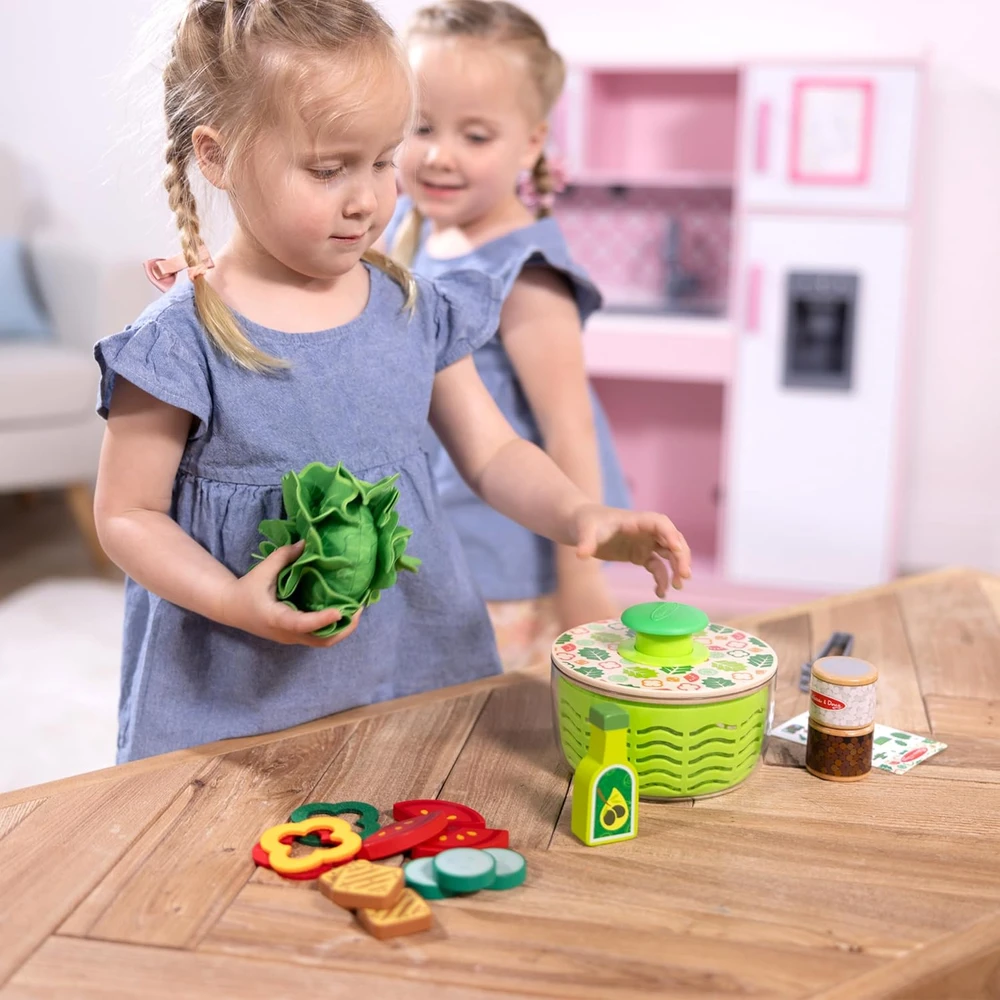 Salotų ruošimo rinkinys vaikams, medžiaginis, 28 elementai Melissa&Doug