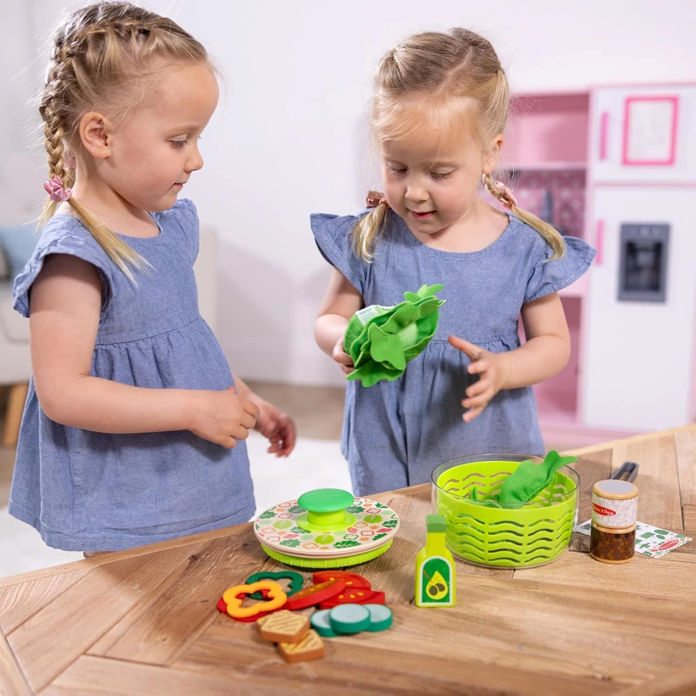 Salotų ruošimo rinkinys vaikams, medžiaginis, 28 elementai Melissa&Doug