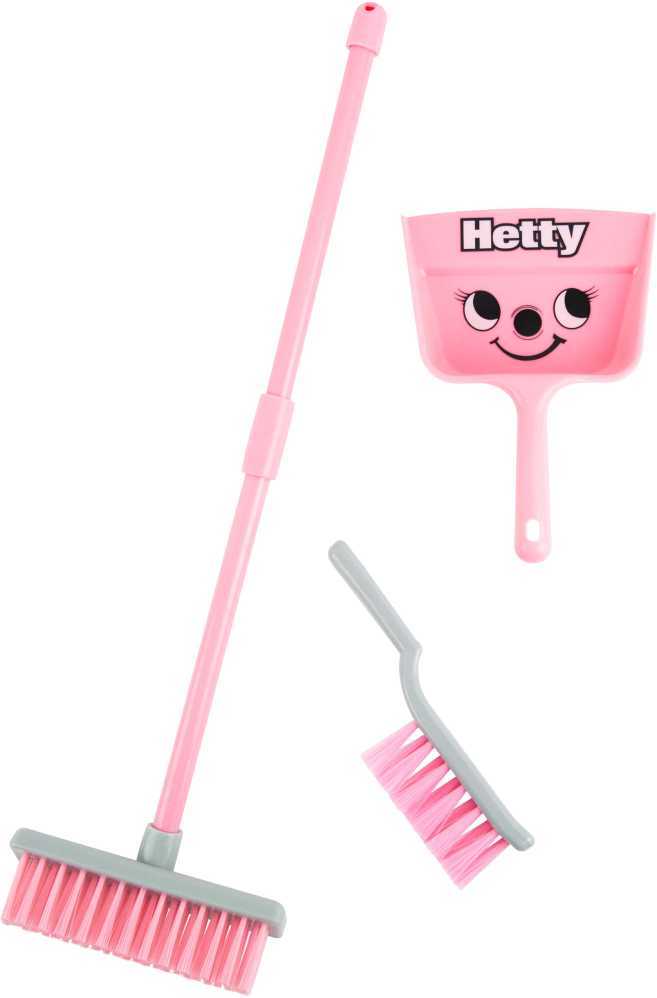 Valymo rinkinys Hetty vaikams, rožinė šluotelė su semtuvu Casdon