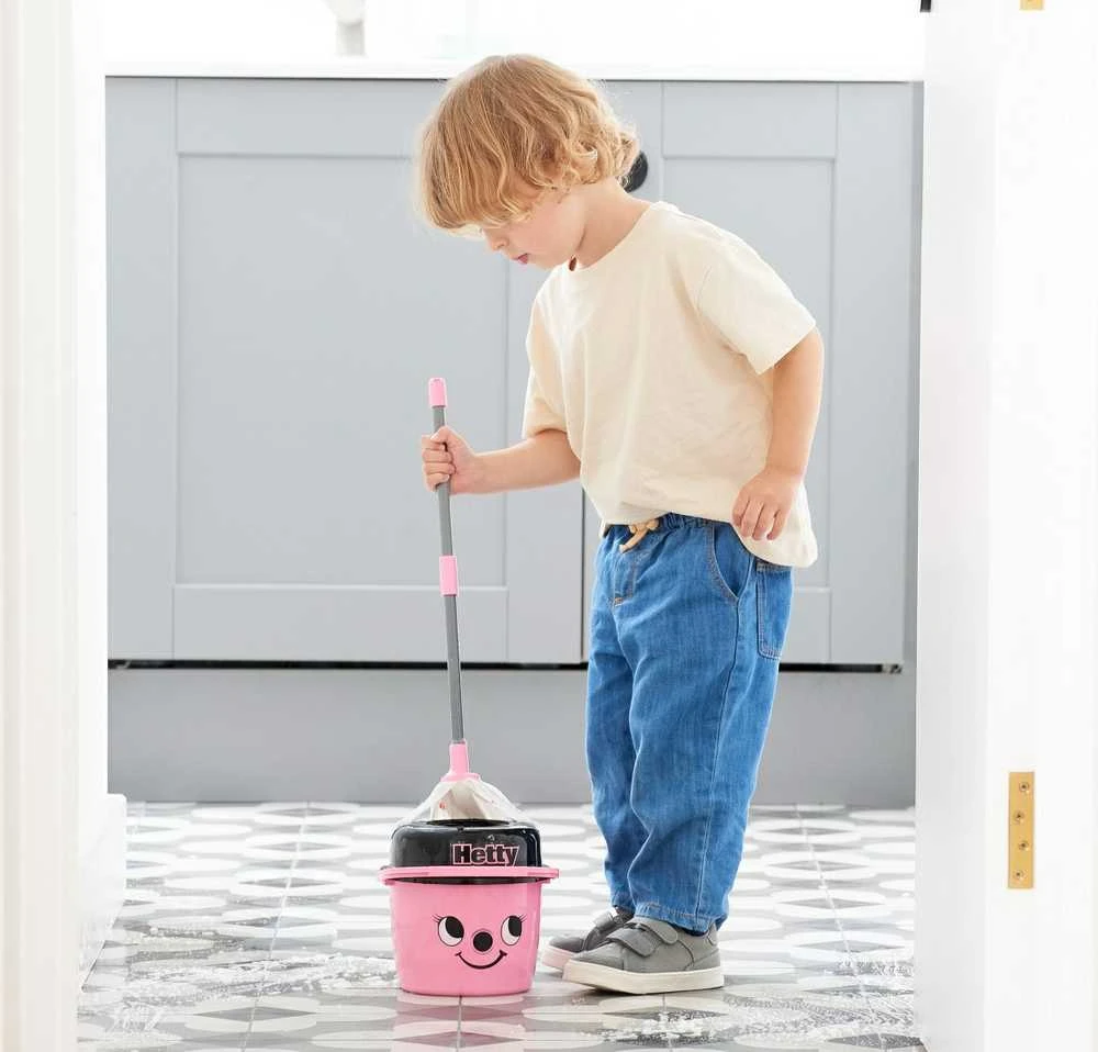 Rinkinys Valymo Šluostė Ir Kibiras Hetty Vaikams Casdon 42 cm