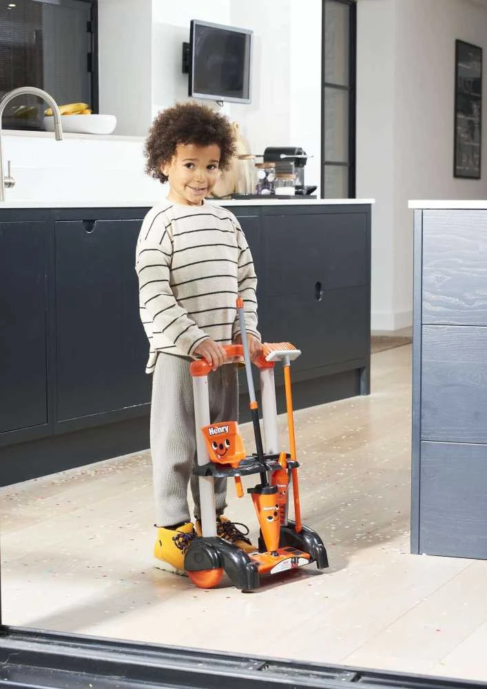 Rinkinys valymo vežimėlio šluota šluota Casdon Henry Little Helper