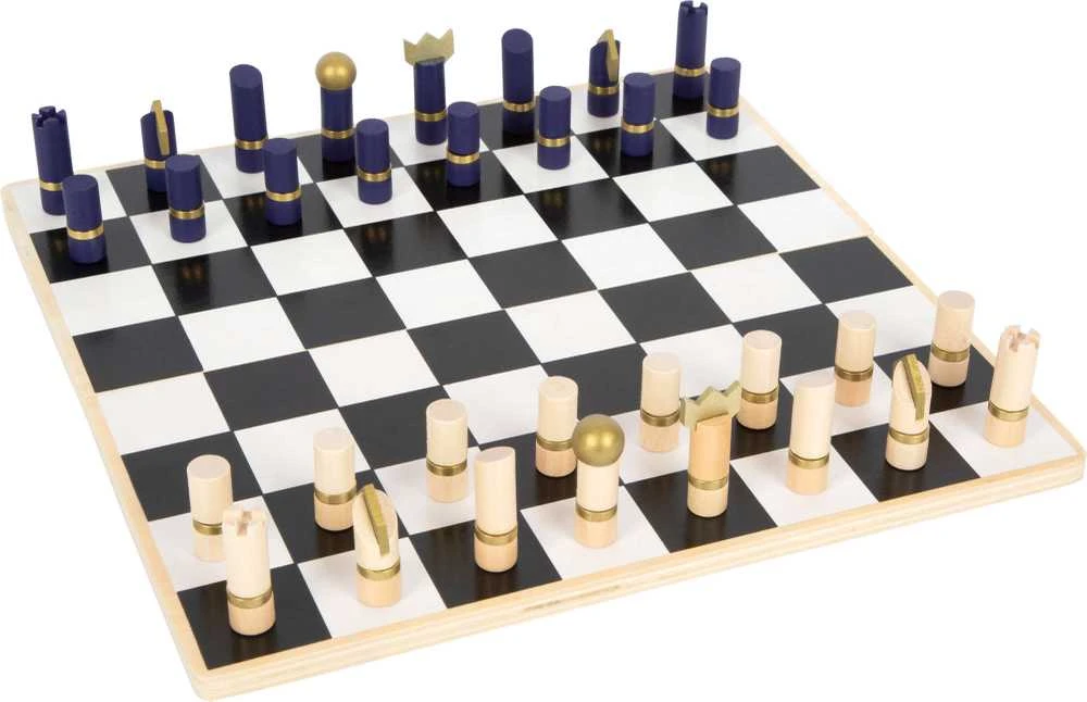 Small Foot Rinkinys mediniai stalo žaidimai 3in1 šachmatų šaškės Backgammon Dėlionės žaidimas