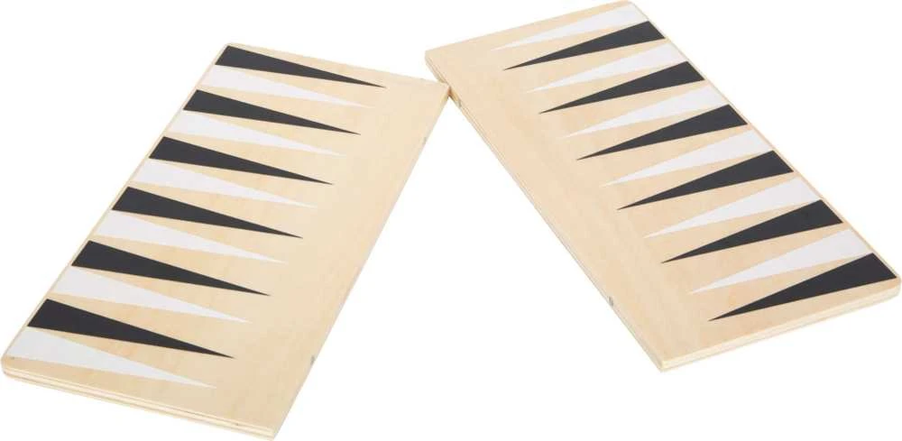 Small Foot Rinkinys mediniai stalo žaidimai 3in1 šachmatų šaškės Backgammon Dėlionės žaidimas