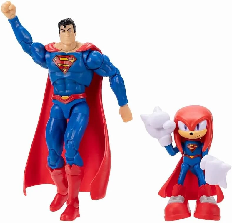 Jakks Pacific Rinkinio figūrėlė Knuckles x Superman Sonic the Hedgehog x DC Comics