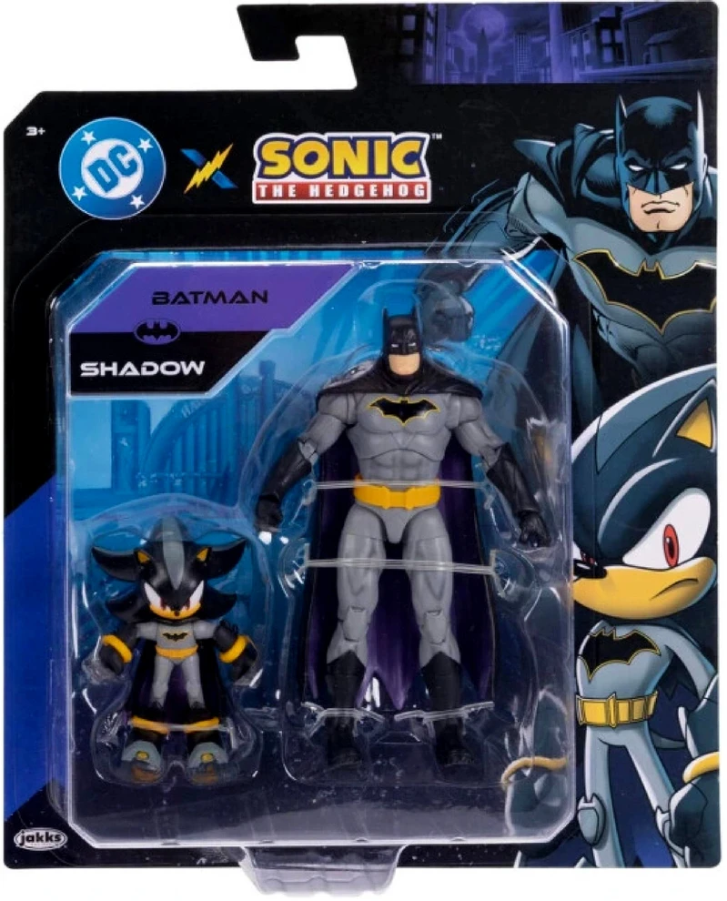 Jakks Pacific Rinkinio figūrėlė Shadow x Batman Sonic the Hedgehog x DC Comics