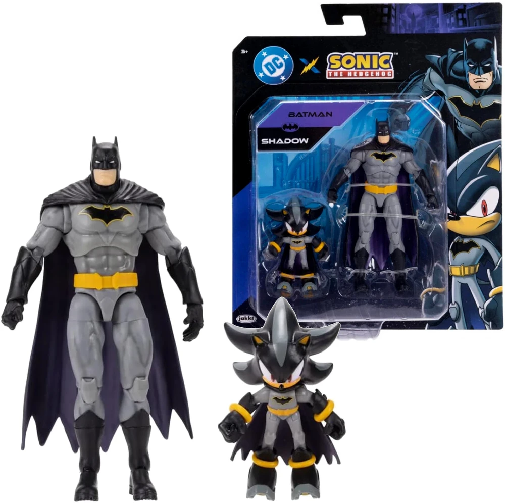 Jakks Pacific Rinkinio figūrėlė Shadow x Batman Sonic the Hedgehog x DC Comics