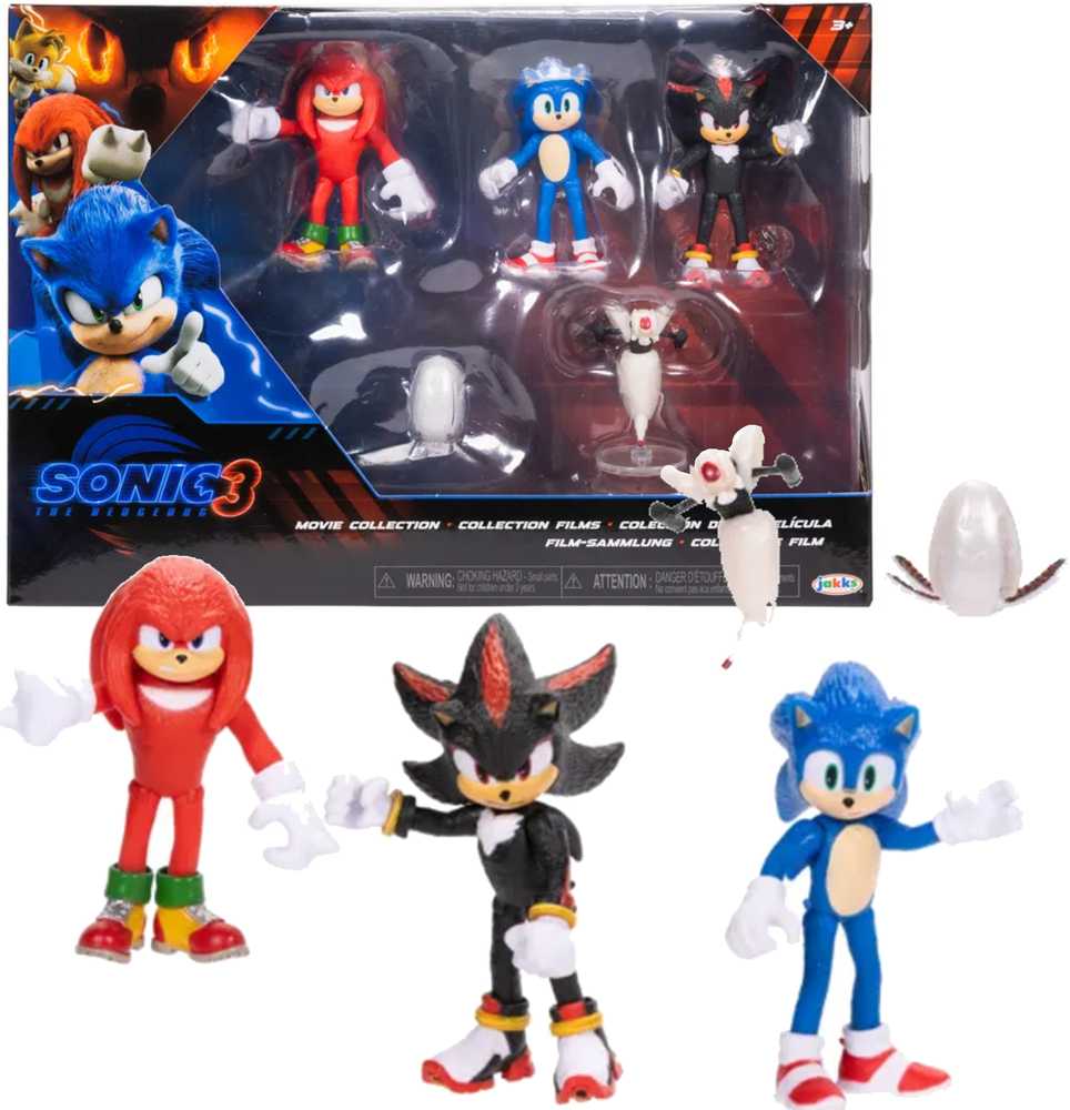 „Sonic 3 The Hedgehog“ 5 dalių figūrėlių rinkinys