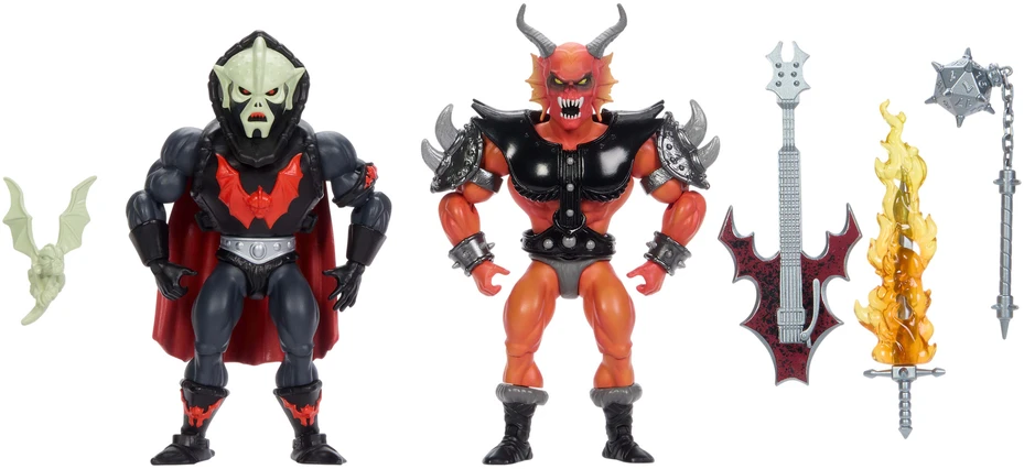 Filmo figūrėlių rinkinys Crossover Hordak ir Hellfire-Man Masters of the Universe Origins x Stranger Things