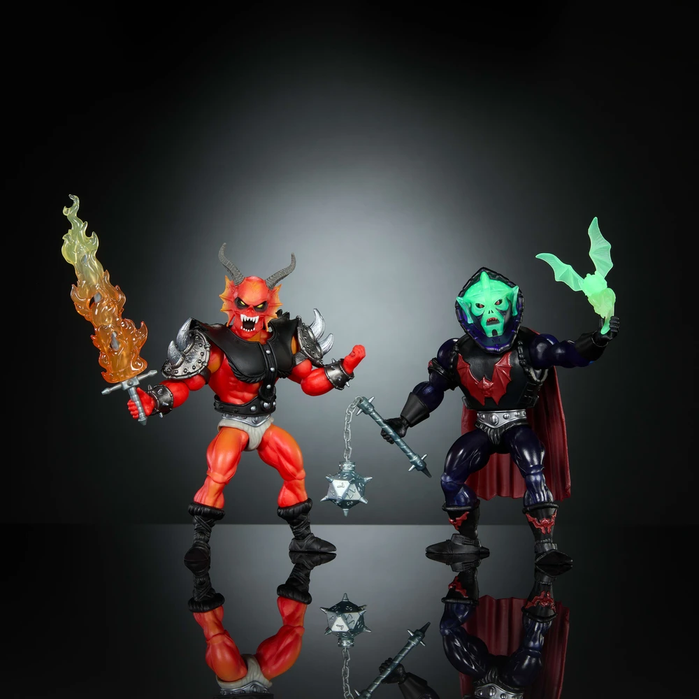 Filmo figūrėlių rinkinys Crossover Hordak ir Hellfire-Man Masters of the Universe Origins x Stranger Things