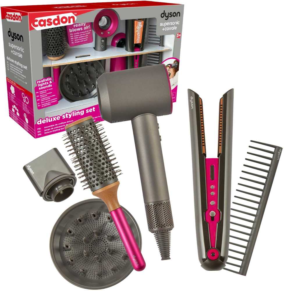 DYSON SUPERSONIC ir CORRALE žaislinis plaukų modeliavimo rinkinys