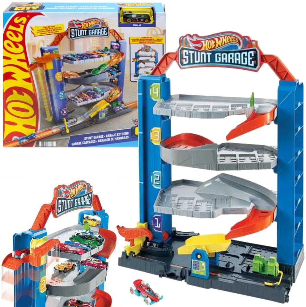 Mattel Hot Wheels garažas su triukais
