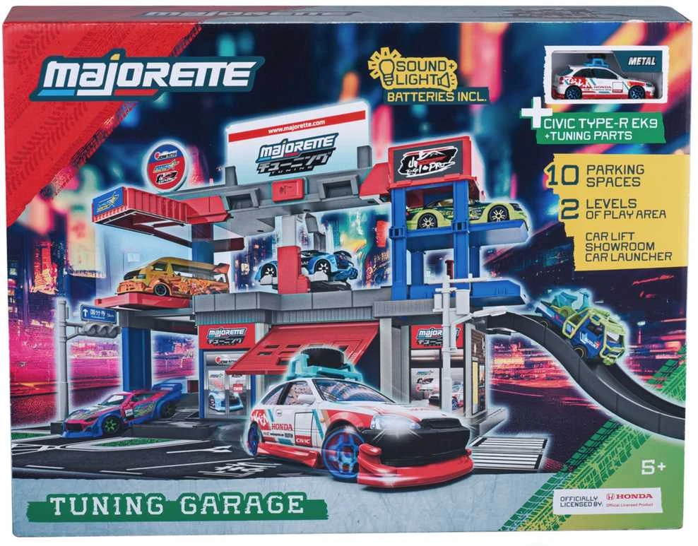 „Majorette“ – JDM legendų tiuningo garažas + 1 transporto priemonė (8504108000)