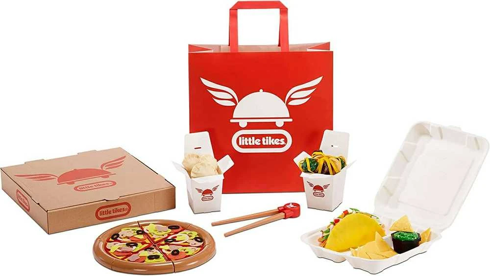 Little Tikes Mega maisto išsinešimui rinkinys su 200 priedų