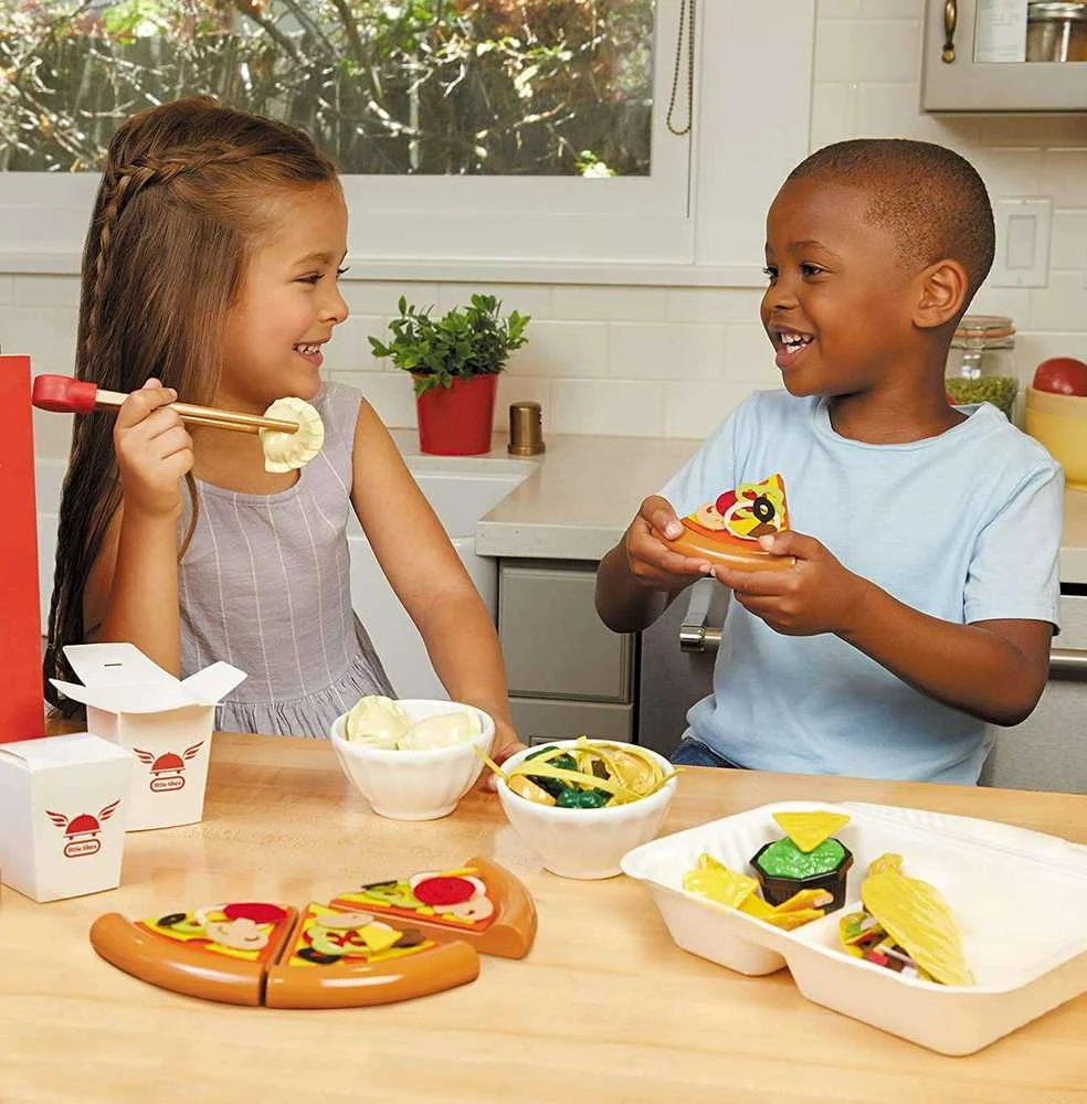 Little Tikes Mega maisto išsinešimui rinkinys su 200 priedų
