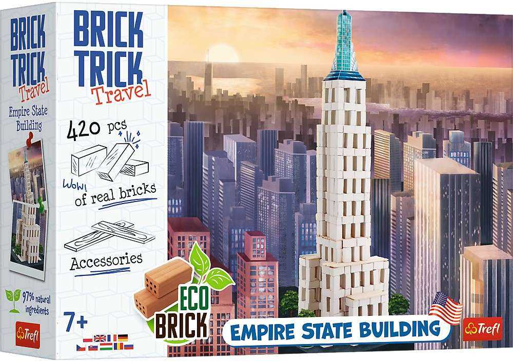 Trefl Rankdarbių rinkinys Empire State Building modelis Brick Trick Travel