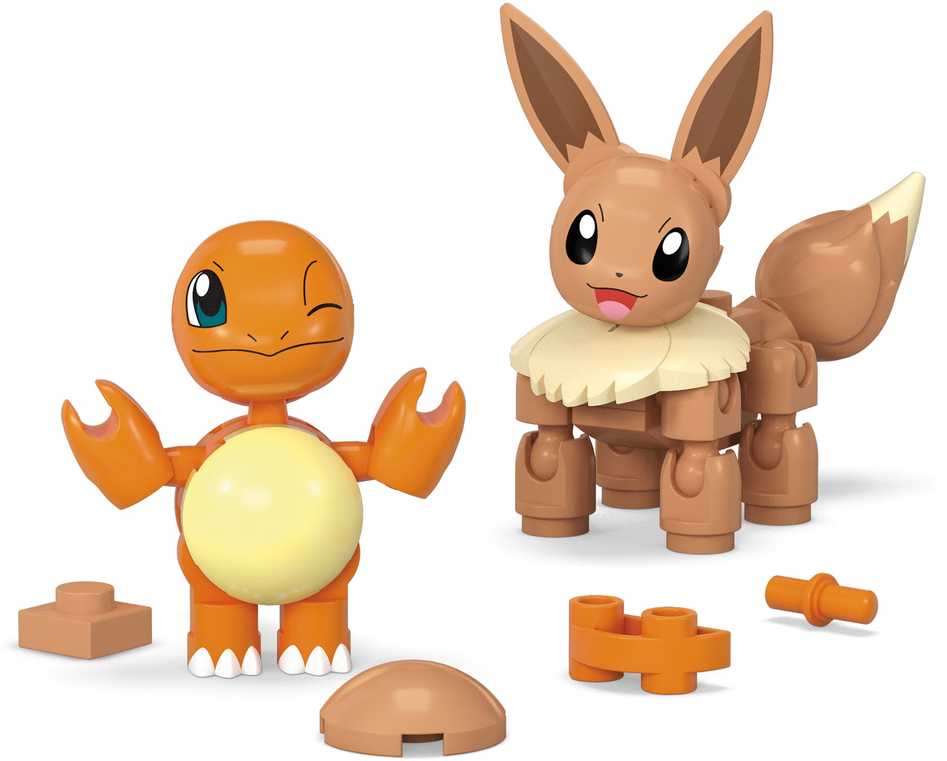 Mega Pokemon Charmander Evee Poke Balle rinkinys