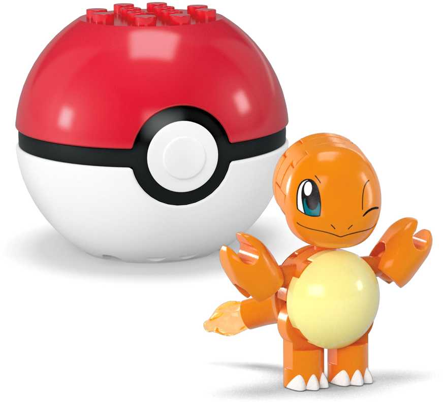 Mega Pokemon Charmander Evee Poke Balle rinkinys