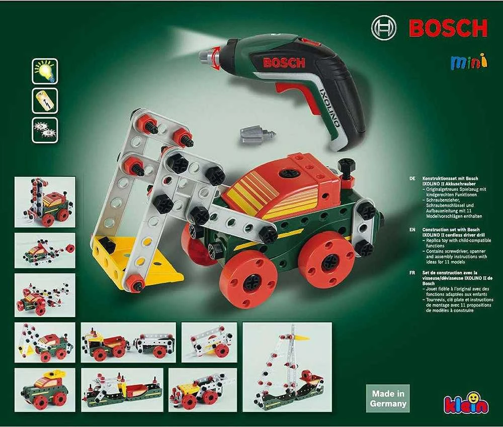 Klein Statybinis rinkinys su Bosch Ixolino 8497 atsuktuvu