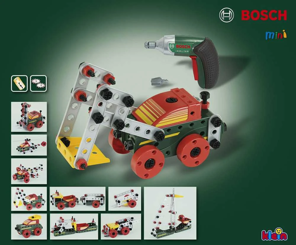 Klein Statybinis rinkinys su Bosch Ixolino 8497 atsuktuvu
