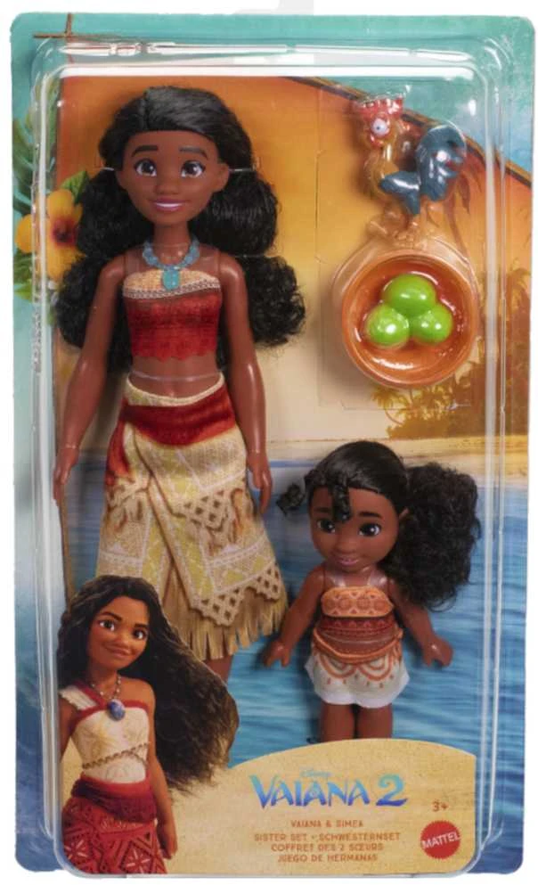 Mattel Disney Vaiana 2 i Simea siostry 2-pak lalek