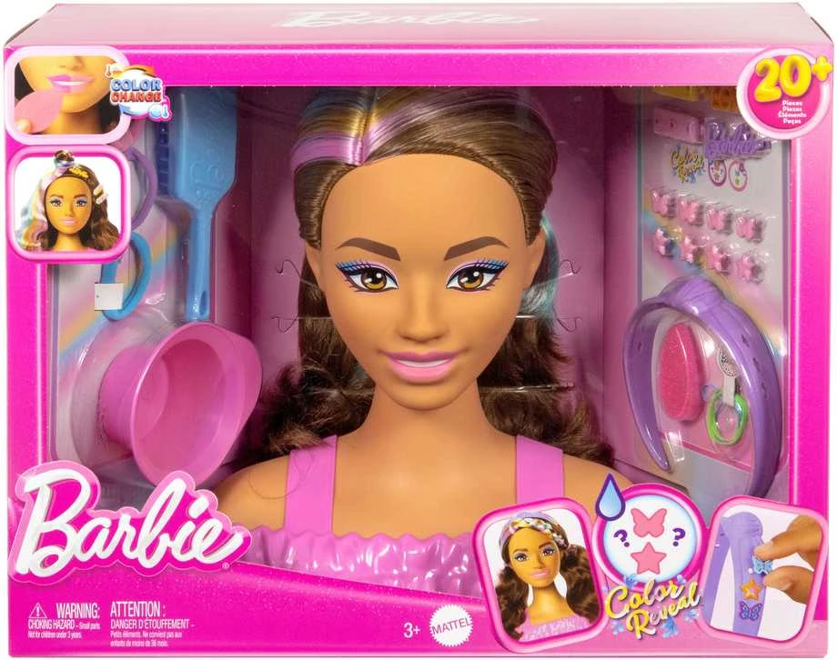 Lėlė Barbie Deluxe Styling Head Brown Hair JFG82