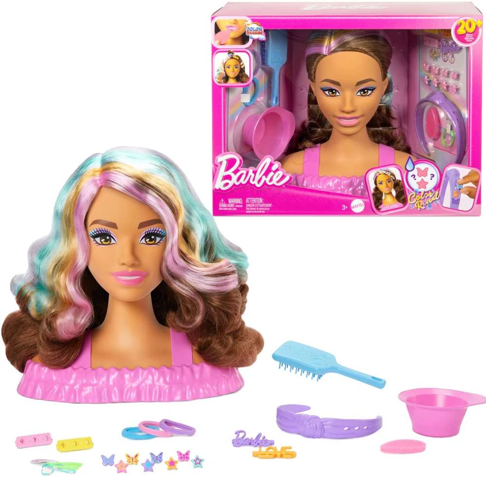 Lėlė Barbie Deluxe Styling Head Brown Hair JFG82