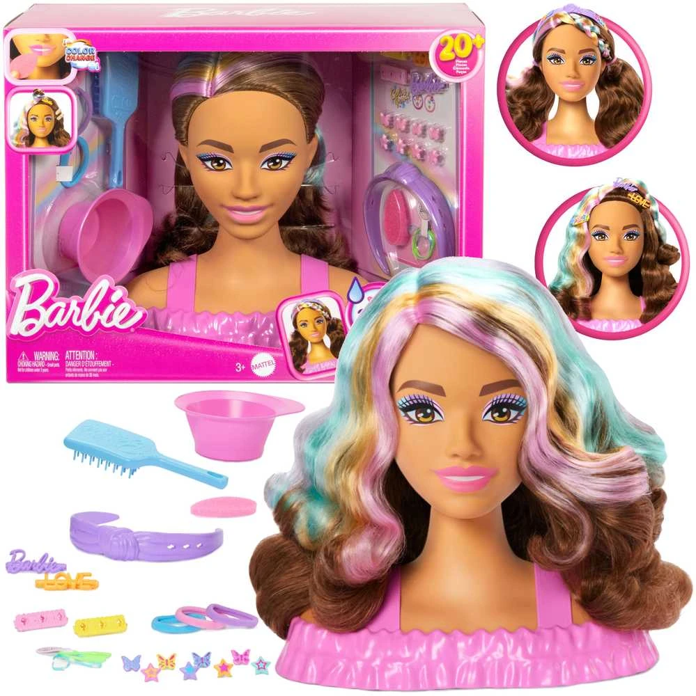 Lėlė Barbie Deluxe Styling Head Brown Hair JFG82
