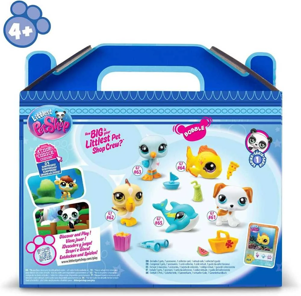TM Toys Littlest Pet Shop paplūdimio geriausiųjų 5 žaisliukų rinkinys, 00517