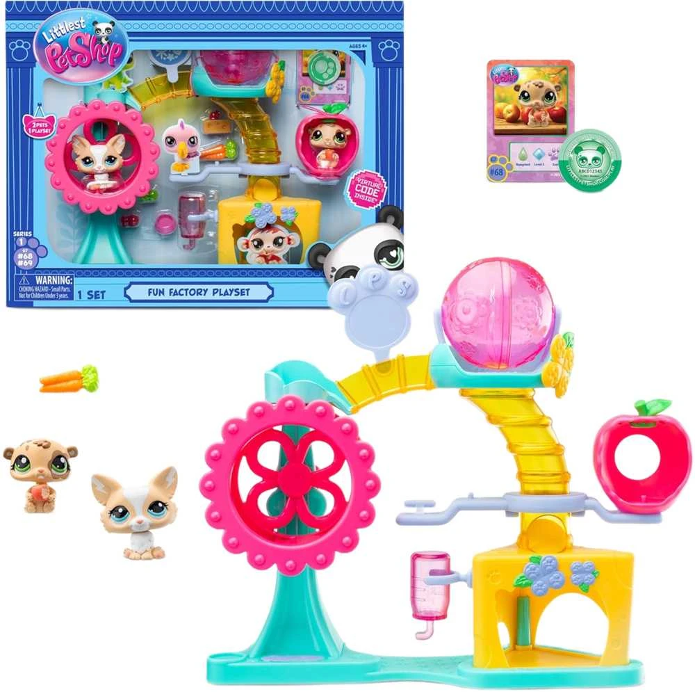TM Toys LITTLEST PET SHOP rinkinys Linksmybių fabriko žaidimų aikštelė