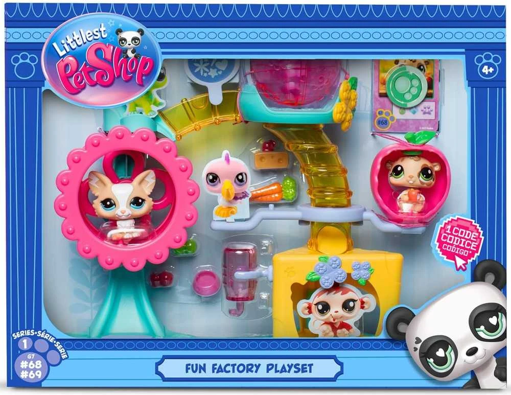 TM Toys LITTLEST PET SHOP rinkinys Linksmybių fabriko žaidimų aikštelė