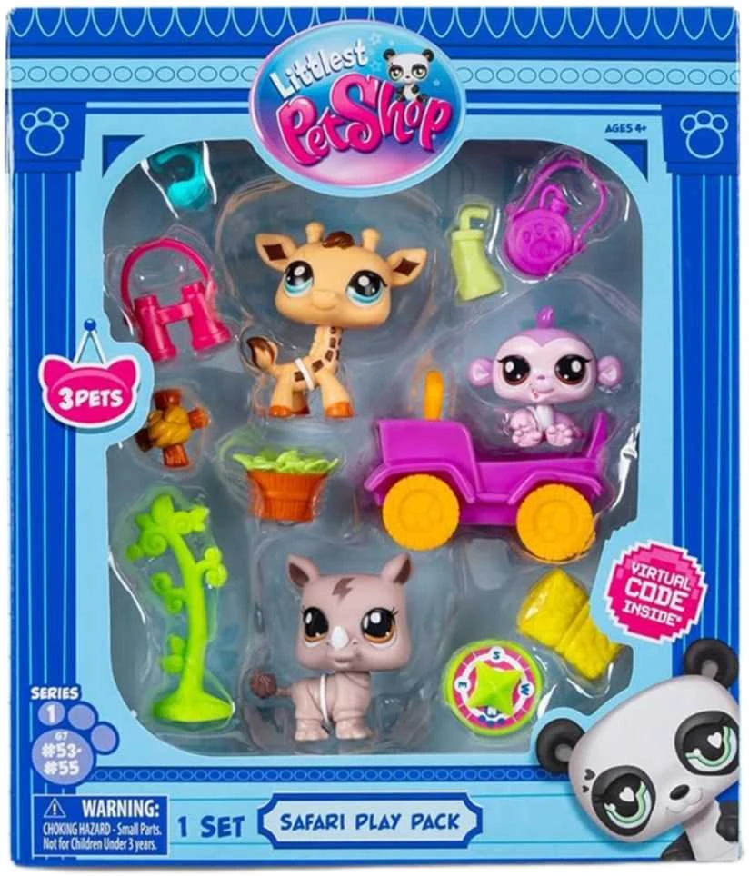 „Littlest Pet Shop“ Safari rinkinys figūrėlėms + aksesuarams