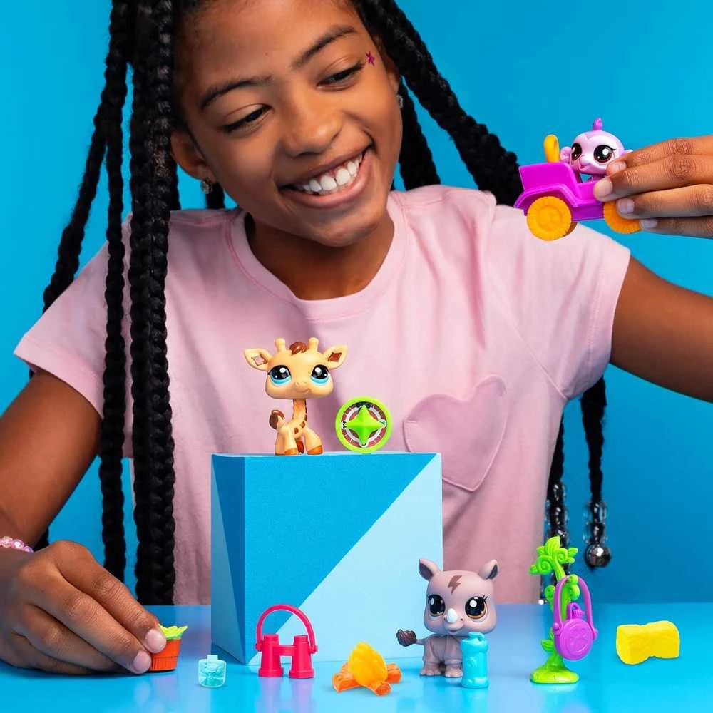„Littlest Pet Shop“ Safari rinkinys figūrėlėms + aksesuarams