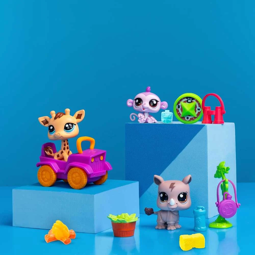 „Littlest Pet Shop“ Safari rinkinys figūrėlėms + aksesuarams
