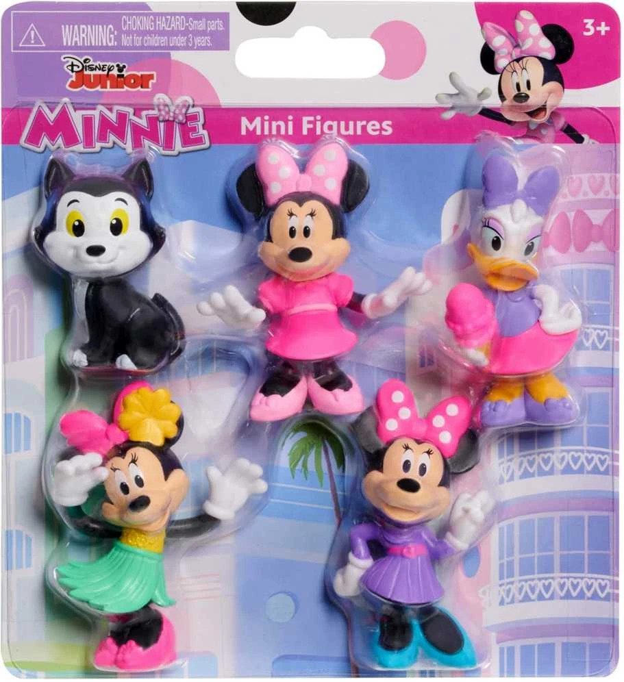 Rinkinys Disney Junior Minnie Mouse minifigūrėlės 5 kolekcinės figūrėlės