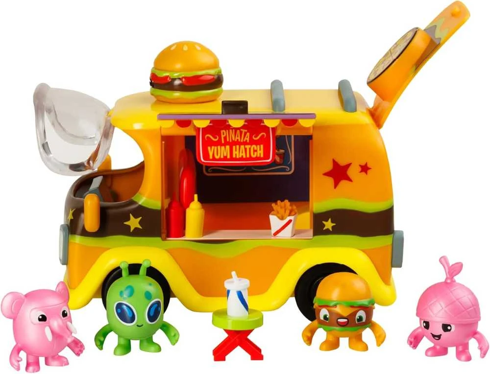 Almarina Pinata SmashLings Pinata Yum Truck maisto vagonėlio rinkinys + 4 figūrėlės