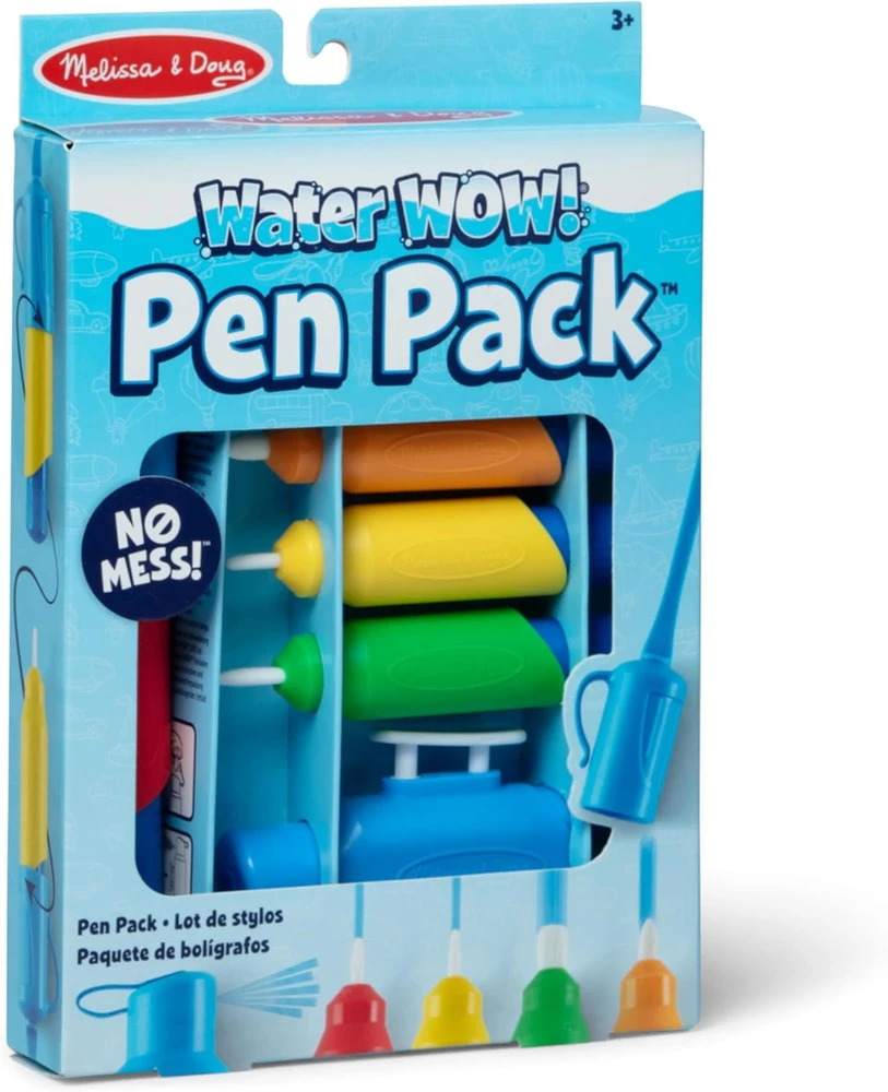 Vandeninių rašiklių ir purkštuvo rinkinys Vanduo WOW! Pen Pack 4 vnt.