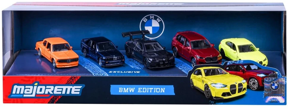 Žaisliniai BMW automobiliai Majorette 5 vnt