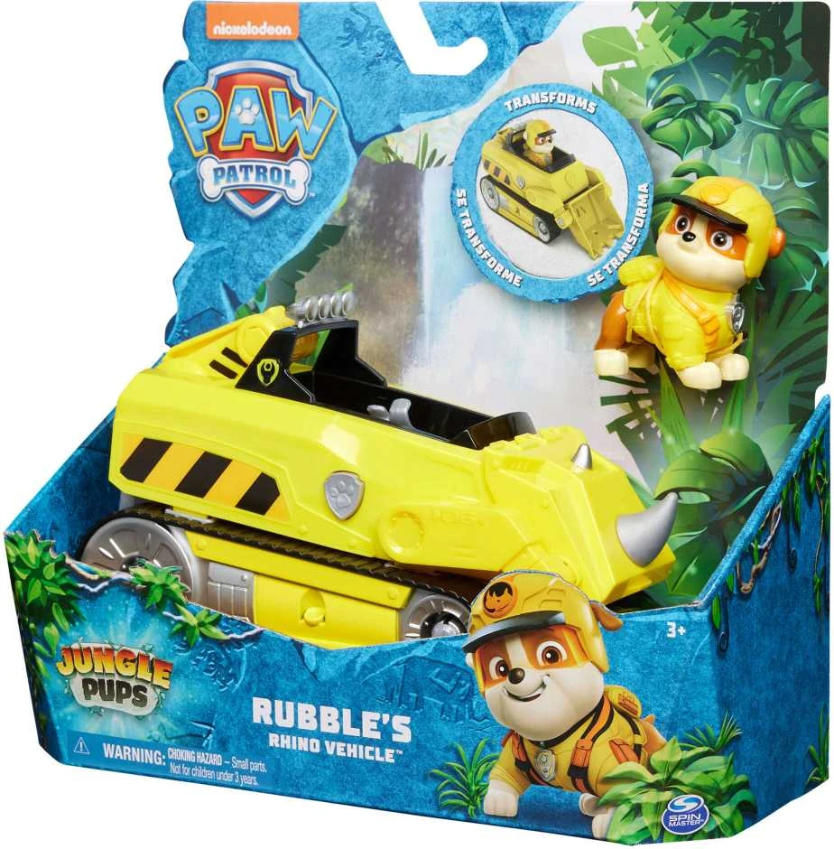 Spin Master PAW PATROL transporto priemonė Jungle Pups Rubble, 6067761