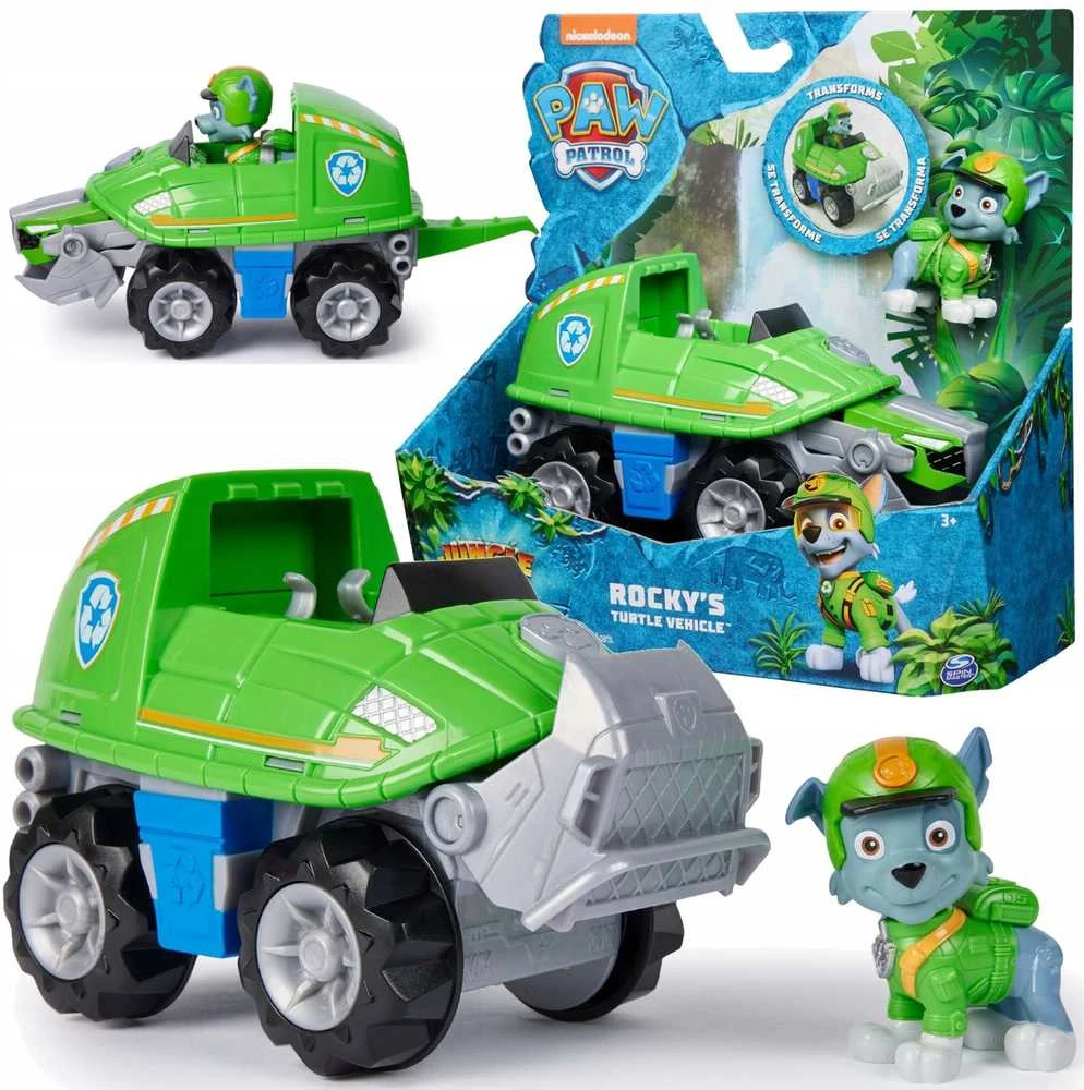 Spin Master PAW PATROL transporto priemonė Jungle Pups Rocky, 6067763